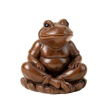 Laird Meditating Zen Frog Garden Statue