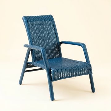 Spruce Crest Outdoor Lounge Chair - Blue (synthetic illustration; no displayed measurements)