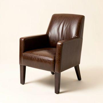 Rockcale Genuine Leather Upholstered Dining Chair (synthetic illustration; no displayed measurements)