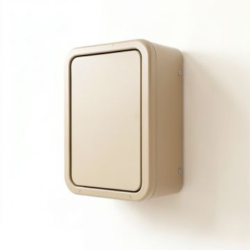 Stone Dale Wall-Mounted Entry Cabinet - Beige (synthetic illustration; no displayed measurements)