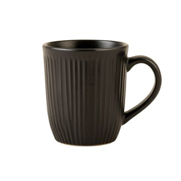 Oak Arc Ceramic Mug - Black