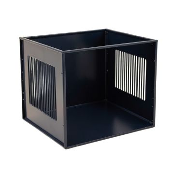 Bay Bluff Empty Furniture-Style Pet Crate - Navy