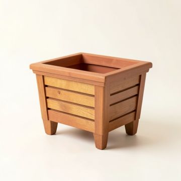 Clay Bend Empty Raised Planter - Terracotta (synthetic illustration; no displayed measurements)