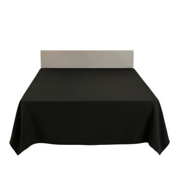 Slate Brook Flat Bed Sheet - Black (synthetic illustration; no displayed measurements)