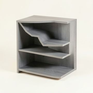 Shore Edge Desktop Shelving Unit - Gray (synthetic illustration; no displayed measurements)