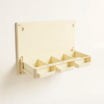 Flint Canyon Empty Wall-Mounted Tool Organizer Panel - Ivory (synthetic illustration; no displayed measurements)