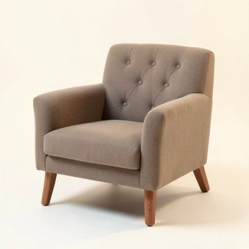 Osya Tufted Polyester Armchair (synthetic illustration; no displayed measurements)
