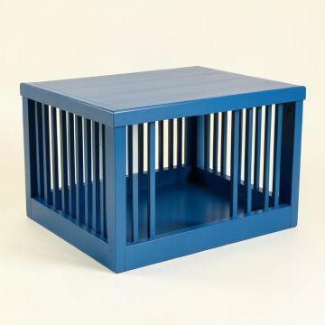 Cove Edge Empty Furniture-Style Pet Crate - Blue (synthetic illustration; no displayed measurements)
