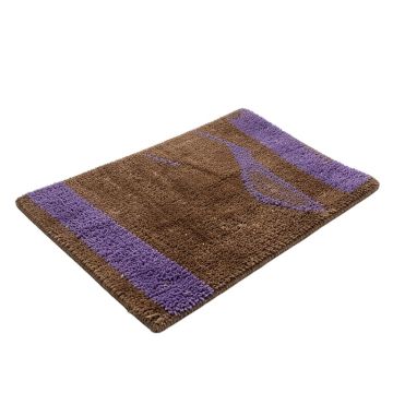 Burlington Lavender Flower 30 In . X 18 In . Non-Slip Outdoor Door Mat