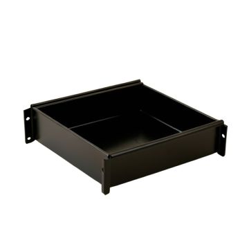Heath Fold Empty Under-Desk Cable Tray - Black