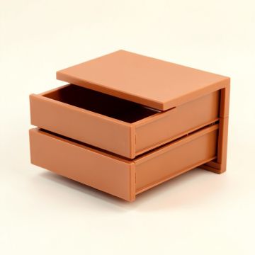 Hazel Arc Small-Parts Storage Drawer Cabinet (synthetic illustration; no displayed measurements)