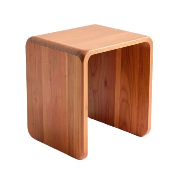 Ridge Arc Side Table - Terracotta