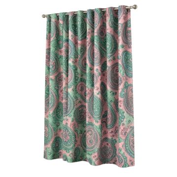 Abstract Paisley Semi-Sheer Single Curtain Panel