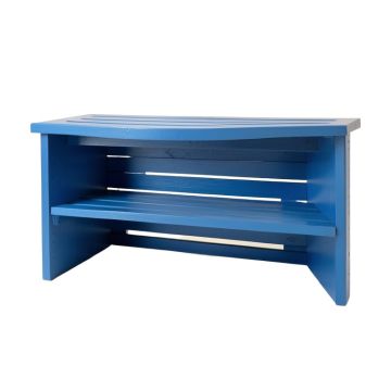 Laurel Brook Shoe Storage Bench - Blue