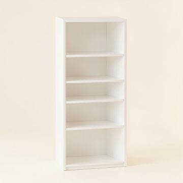 Oak Dale Narrow Cubby Tower - White (synthetic illustration; no displayed measurements)