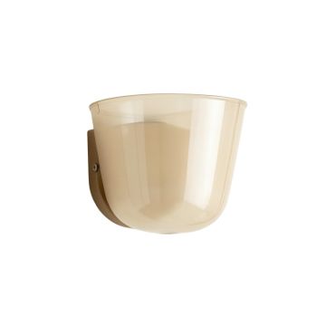 Cliff Brook Wall Sconce Mounted On A Plain Wall - Beige