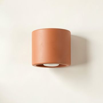 Cove Branch Wall Sconce Mounted On A Plain Wall - Terracotta (synthetic illustration; no displayed measurements)