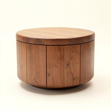 Siemering Drum Coffee Table (synthetic illustration; no displayed measurements)
