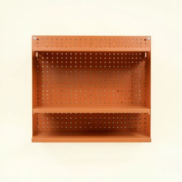 Rowan Branch Empty Wall-Mounted Tool Organizer Panel - Terracotta (synthetic illustration; no displayed measurements)
