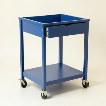 Cliff Bend Empty Rolling Workshop Cart - Blue (synthetic illustration; no displayed measurements)