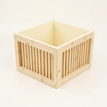 Clay Falls Empty Furniture-Style Litter Enclosure - Cream (synthetic illustration; no displayed measurements)