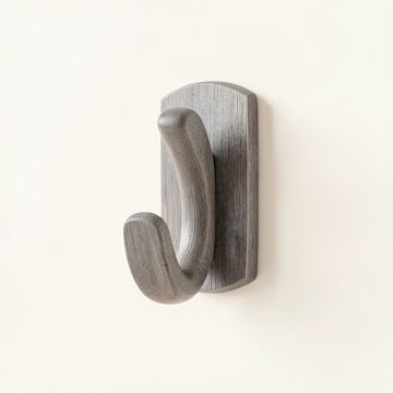 Brook Bridge Wall-Mounted Robe Hook - Gray (synthetic illustration; no displayed measurements)
