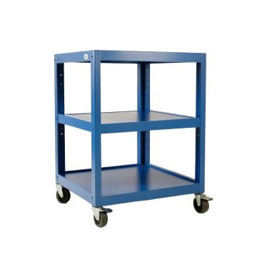 Vale Crest Empty Rolling Workshop Cart - Blue