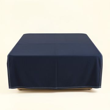 Moss Falls Flat Bed Sheet - Navy (synthetic illustration; no displayed measurements)