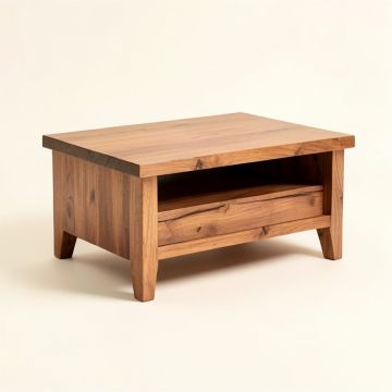 Allenstown Solid Wood Coffee Table With Storage (synthetic illustration; no displayed measurements)