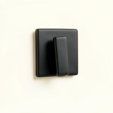 Vale Crest Wall-Mounted Robe Hook - Black (synthetic illustration; no displayed measurements)