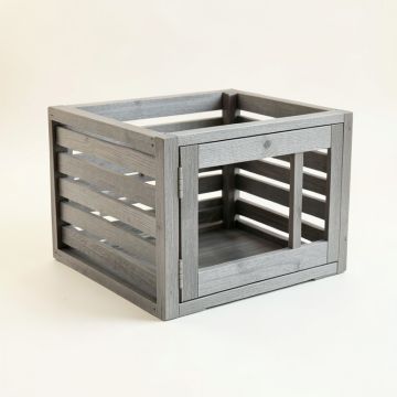 Cedar Bluff Empty Furniture-Style Pet Crate - Gray (synthetic illustration; no displayed measurements)