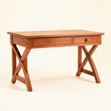 Cliff Arc Writing Desk (synthetic illustration; no displayed measurements)