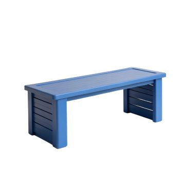 Meadow Crest Narrow Outdoor Storage Bench - Blue