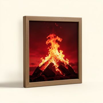 Sky On Fire By Michael Blanchette - Picture Frame Photograph Print On Canvas (synthetic illustration; no displayed measurements)