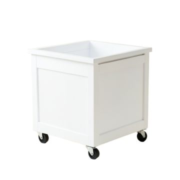 Linden Bluff Empty Rolling Workshop Cart - White
