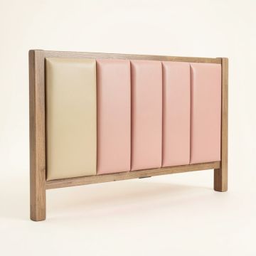 Wood Frame Upholstered Panel Headboard (synthetic illustration; no displayed measurements)