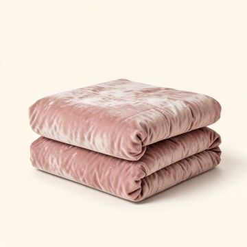 Bardot Rose Gold Cotton Blend Coverlet Set Collection (synthetic illustration; no displayed measurements)
