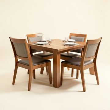 Villepinte 4 Piece Breakfast Dining Set (synthetic illustration; no displayed measurements)