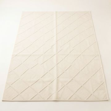 Slate Crest Rectangular Area Rug - Cream (synthetic illustration; no displayed measurements)