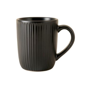 Rowan Branch Ceramic Mug - Black