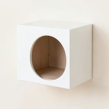 Rowan Bluff Wall-Mounted Cat Perch - White (synthetic illustration; no displayed measurements)
