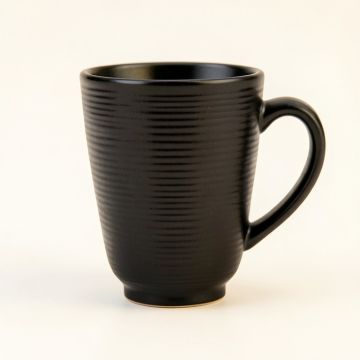Moss Crossing Ceramic Mug - Black (synthetic illustration; no displayed measurements)