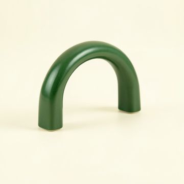 Moss Arc Cabinet Handle Without Packaging - Green (synthetic illustration; no displayed measurements)