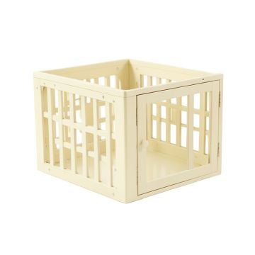 Ash Bridge Empty Furniture-Style Pet Crate - Cream