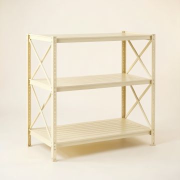 Cedar Brook Empty Seed-Starting Shelving Unit Without Lights - Cream (synthetic illustration; no displayed measurements)