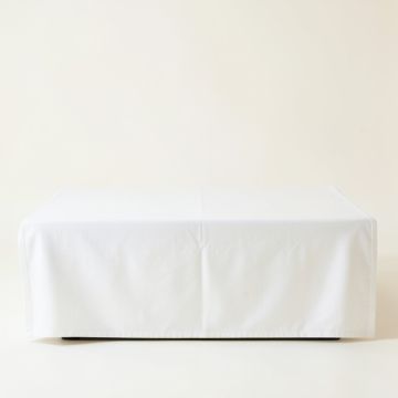 River Brook Flat Bed Sheet - White (synthetic illustration; no displayed measurements)