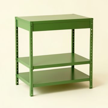 Aspen Arc Desktop Shelving Unit (synthetic illustration; no displayed measurements)