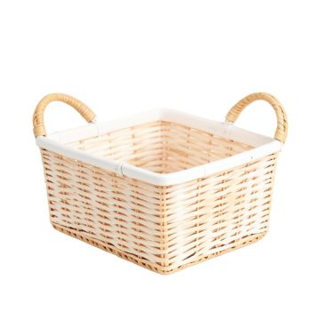 Laurel Brook Empty Storage Basket - White