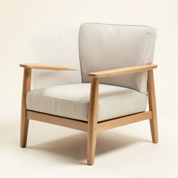35.5 '' Wide Linen Armchair (synthetic illustration; no displayed measurements)