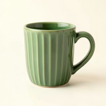 Summit Canyon Ceramic Mug - Green (synthetic illustration; no displayed measurements)